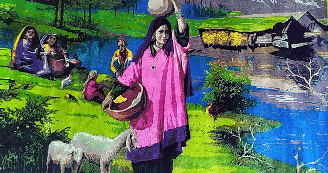 محمد مقبول ڈار: ترنگے کی تصویر کا قالین بُننے والا کشمیری قالین باف