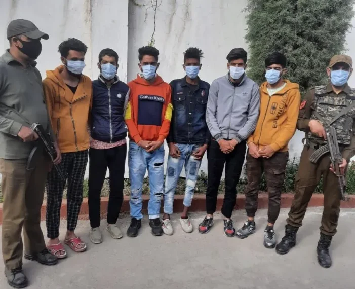 بادام واری سری نگر چاقو حملے میں ملوث 6 ملزمان گرفتار