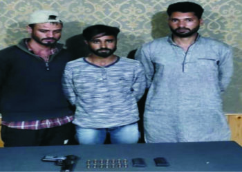 کپوارہ میں تین جنگجو اعانت کار گرفتار:پولیس