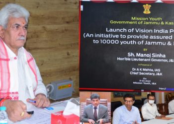جموں وکشمیر انتظامیہ 5000 نوجوانوں کو ان کے روشن مستقبل کیلئے تربیت دے گی:منوج سنہا