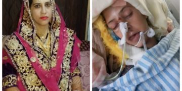 گھریلو تشدد معاملہ: پٹن کی خاتون کو آہوں اور سسکیوں کے بیچ سپرد لحد کیا گیا