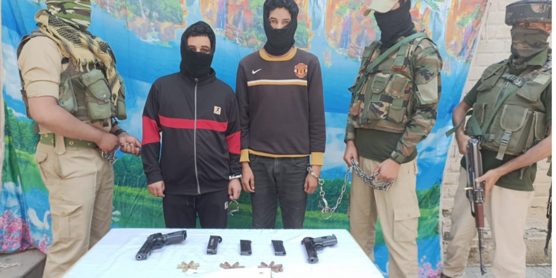 بارہ مولہ میں دو سرگرم جنگجووں گرفتار:پولیس