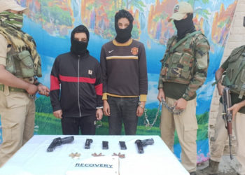 بارہ مولہ میں دو سرگرم جنگجووں گرفتار:پولیس