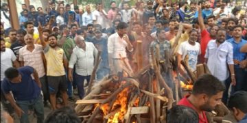 کرفیو کے سائے میں کنہیا لال کی آخری رسوم ادا