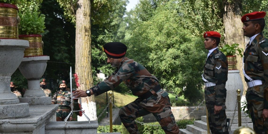 کرگل وجے دیوس :سری نگر میں قائم فوج کی چنار کور نے کرگل وجے دیوس منایا