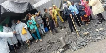 امرناتھ گپھا کے نزدیک بادل پھٹنے  کا واقعہ: ہلاکتوں کی تعداد 16ہوگئی