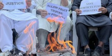 کشمیر میں تمام فروٹ منڈیاں بطور ہڑتال2دنوں کے لئے بند