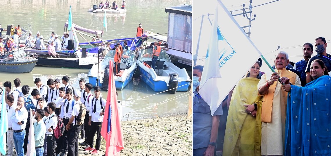 لیفٹیننٹ گورنر نے سیّد قمرالدین بخاری ؒ کے موقعہ پر زیروبرج سے گاندربل تک کشتیوں اور شکاراکے بیڑے کو جھنڈی دِکھا کر روانہ کیا