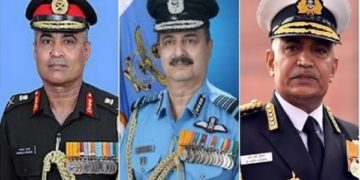 تینوں افواج کے سربراہوں نے ایک آواز میں چین کو مشکل چیلنج بتایا ، مقابلہ کیلئے تیار