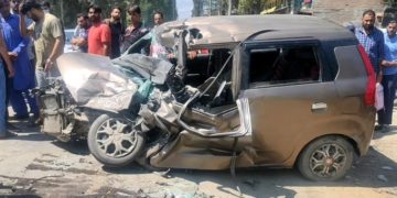 پٹن بارہمولہ میں دلدوز حادثہ2 افراد لقمہ اجل 3 دیگر زخمی