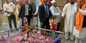 امت شاہ نے ریناواڑی میں گرودوارہ چھٹی پاتشاہی کا دورہ کیا