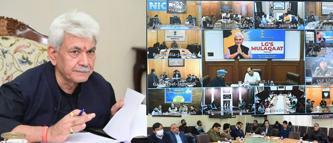 ایل جی کی ملاقات :لیفٹیننٹ گورنر نےکی لوگوں سے بات چیت ، ان کی شکایات کو دور کیا