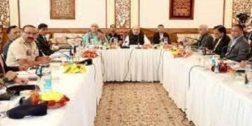 امت شاہ نے لیفٹیننٹ گورنر اور سینئر افسران کے ساتھ میٹنگ کی