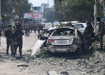 ناروال دھماکے : اعلیٰ فوجی افسران اور فارنسک ٹیم کے افسران نے جائے واردات کا دورہ کیا