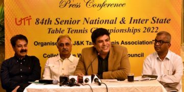 جموں و کشمیر جموں میں سینئر نیشنل ٹیبل ٹینس چیمپین شپ 2022 کی میز بانی کیلئے تیار ہے : سرمد حفیظ