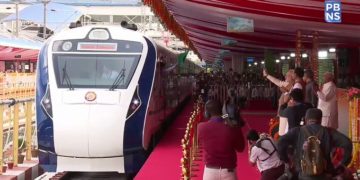 وزیر اعظم نریندر مودی نے سکندرآباد۔تروپتی وندے بھارت ایکسپریس ٹرین کو جھنڈی ‏دکھائی