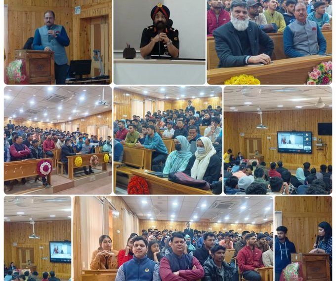 لیفٹیننٹ جنرل آر ایس رین نے این آئی ٹی سری نگر میں ماہرانہ گفتگو کی