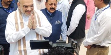 مرکزی وزیر داخلہ امیت شاہ دو روزہ جموں و کشمیر کے لئے جموں پہنچے