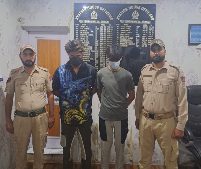 نابالغ لڑکی کی عصمت کو تار تار کرنے والے دو درندہ صفت نوجوان گرفتار : پولیس