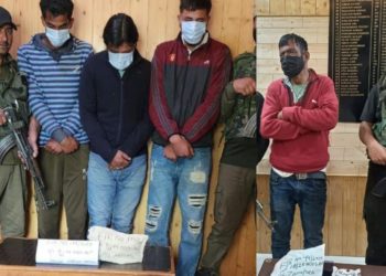 شوپیان اور بارہمولہ میں چار منشیات فروش نشیلی مادہ سمیت گرفتار