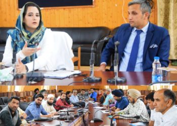 ویمارش آرین نے بارہمولہ کا دورہ کیا اور اے ڈی پی کے تحت پیش رفت کاجائزہ لیا