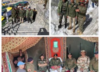 شری امر ناتھ یاترا: اے ڈی جی پی کشمیر وجے کمار کا پنجترنی اور پوتر گھپا کا دورہ