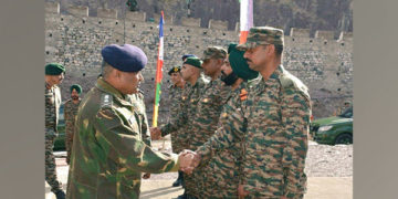  آرمی چیف منوج پانڈے  کا لداخ دورہ کیا