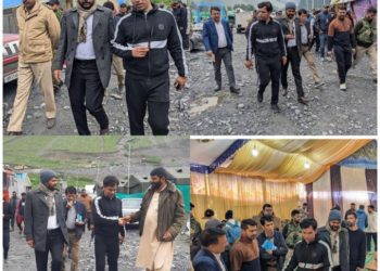 ڈویژنل کمشنر کشمیر نے شری امرناتھ جی گپھا کے بالتل محور کا دورہ کیا
