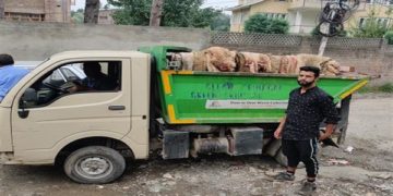 سرینگر میونسپل کارپوریشن کا اقدام :شہر سے قربانی جانوروں کی تقریبا145ٹن وزنی کھالیں اور دیگر متروکہ مواد ٹھکانے لگایا گیا
