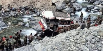 لداخ میں فوجی گاڑی حادثے کا شکار، 9 جوان ہلاک