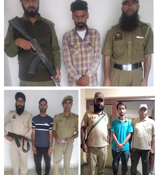 تین منشیات فروشوں کے خلاف پی آئی ٹی این ڈی پی ایس ایکٹ کے تحت مقدمہ درج: بارہمولہ پولیس