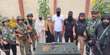 بانڈی پورہ میں ملی ٹنٹ ماڈیول کا پردہ فاش ،ہائی برڈ جنگجو گرفتار:پولیس