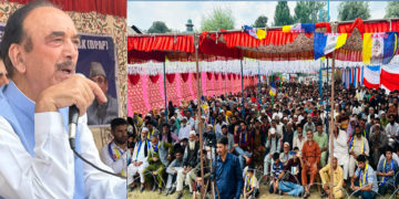 نئے کشمیر سے لوگ خوش نہیں ، لوگوں کے چہروں پر اداسی عیاں : غلام نبی آزاد