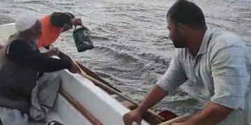 سیاحتی مقام مانسبل میں تیز ہوائیں چلنے سے خوف و ہراس