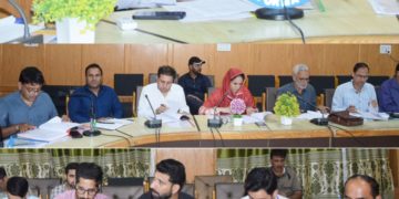 ڈی سی پلوامہ نے ڈی ایل آر سی میٹنگ کی صدارت کی