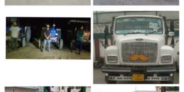 معدنیات کی غیر قانونی کان کنی میں بارہمولہ پولیس نے 13 گاڑیاں ضبط، 12 افراد کو گرفتار کیا