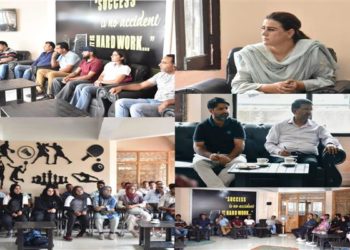 سیکرٹری سپورٹس کونسل نے کشمیر ڈویژن کے عملے کی میٹنگ کی