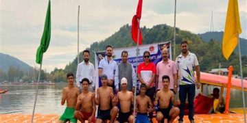 یوتھ سروسز اینڈ سپورٹس ڈیپارٹمنٹ کی واٹر اسپورٹس سرگرمیاں سری نگر میں شروع