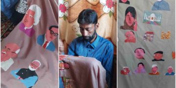 گاندربل کے بٹوینہ علاقے کے سوزنی آرٹسٹ شوکت احمد لون نے روایتی فن میں نئی جان ڈالی