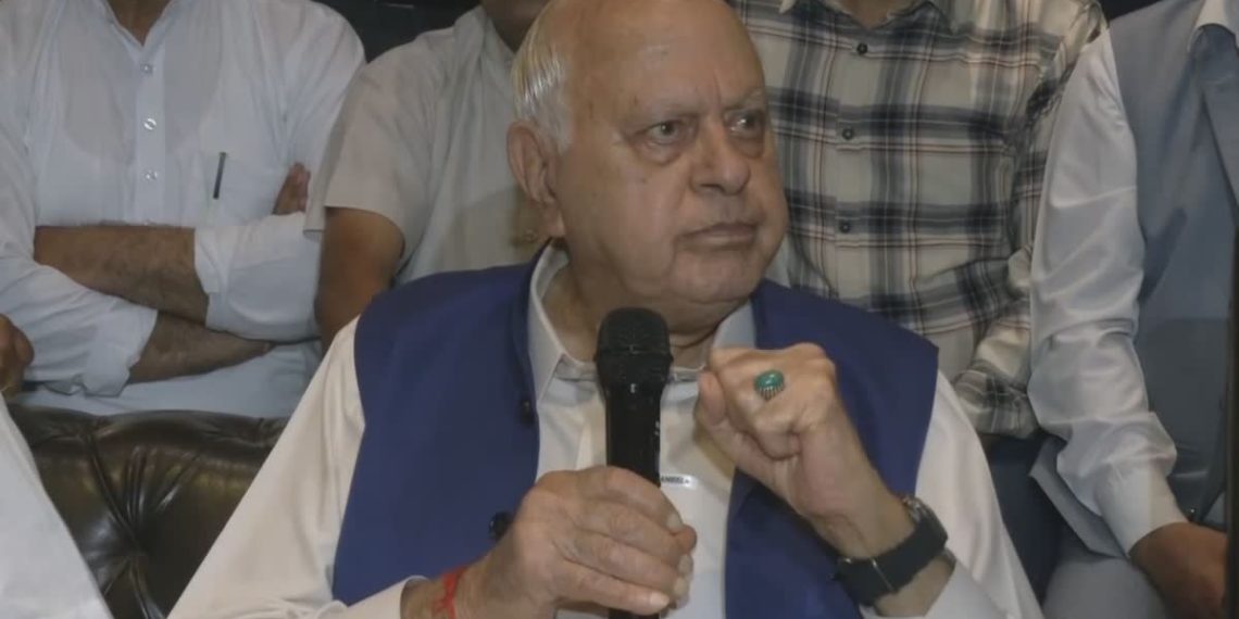 جموں و کشمیر کی موجودہ صورتحال کے خلاف 10 اکتوبر کو پرامن احتجاج، ڈاکٹر فاروق عبداللہ