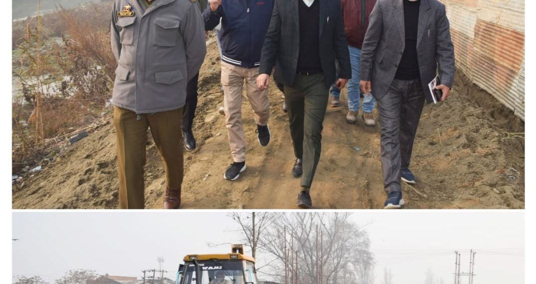 صوبائی کمشنر کشمیر نے برزلہ بنڈ روڈ پر کام کی پیش رفت کا معائینہ کیا