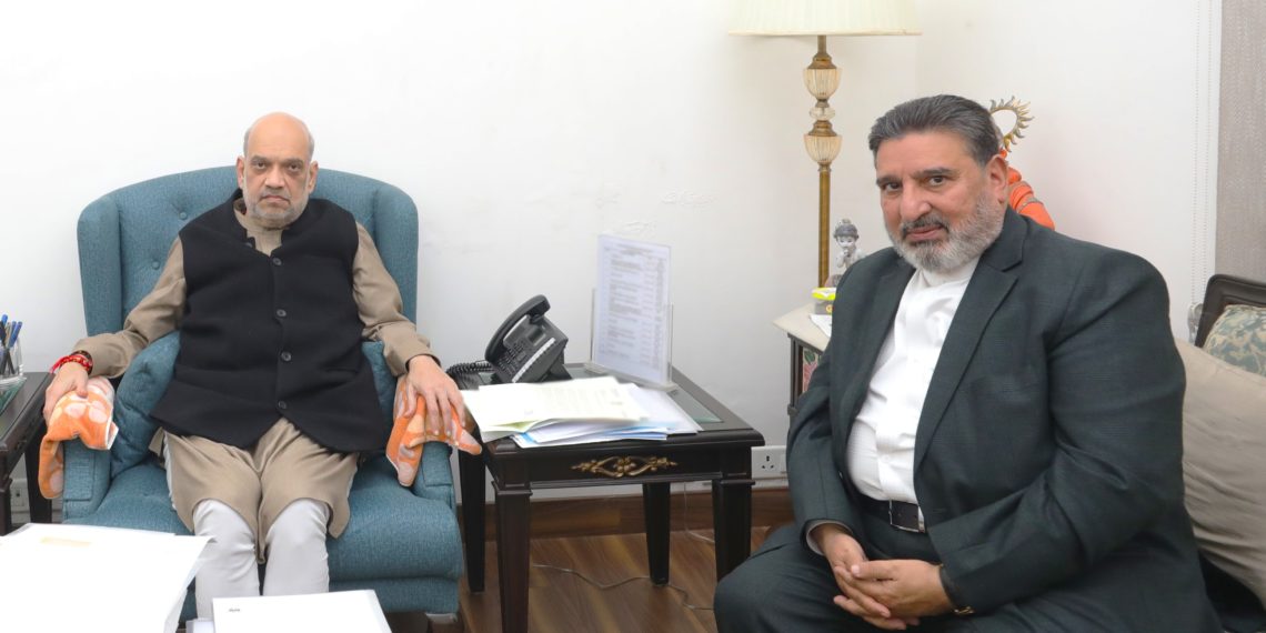سید محمد الطاف بخاری نئی دلی میں مرکزی وزیر داخلہ سے ملاقی‎