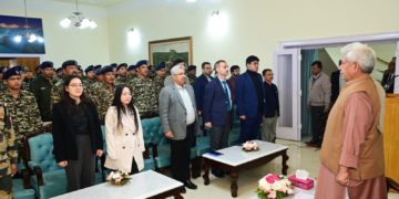 جموں وکشمیر راج بھون نے ارونا چل پردیش اور میز ورم کی ریاست کا یوم تاسیس منایا