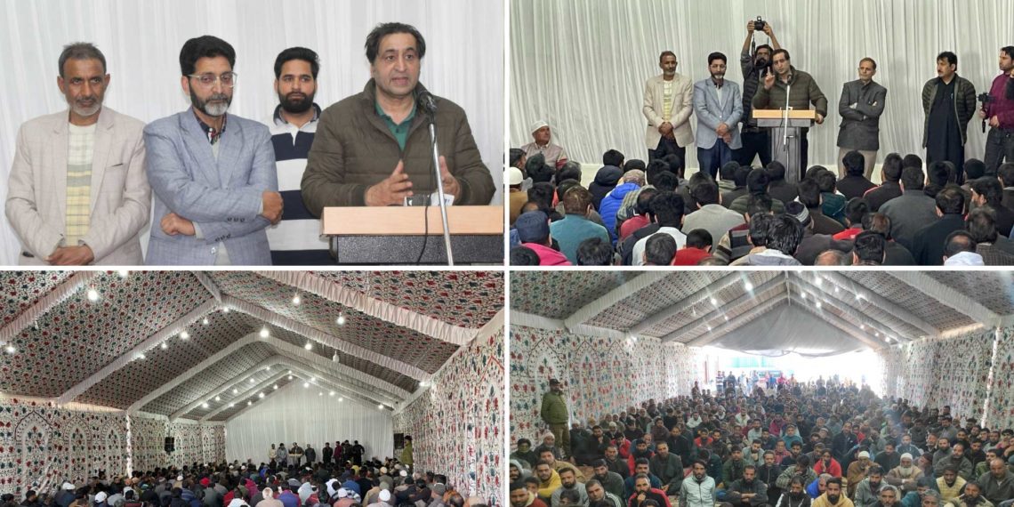 سجاد لون نے ہندواڑہ حلقہ کے بلاک میٹنگ کی صدارت کی