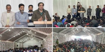 سجاد لون نے ہندواڑہ حلقہ کے بلاک میٹنگ کی صدارت کی