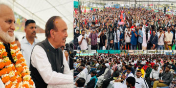 پی ڈی پی اور نیشنل کانفرنس پارلیمنٹ میں جموں وکشمیر کے معاملات پر ہمیشہ خاموش رہے :غلام نبی آزاد