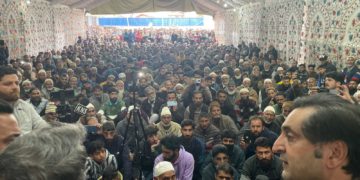 سجاد لون کی ترہگام اور کپواڑہ حلقوں میں سلسلہ وار عوامی جلسوں کی قیادت