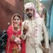 نئے شادی شدہ جوڑے نے ادھم پور میں اپنا ووٹ ڈالا