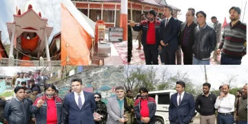 ڈی سی سری نگر نے شریکا دیوی مندر کا دورہ کیا