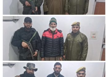 بارہمولہ میں تین افراد کے خلاف پی ایس اے کے تحت مقدمہ درج:پولیس